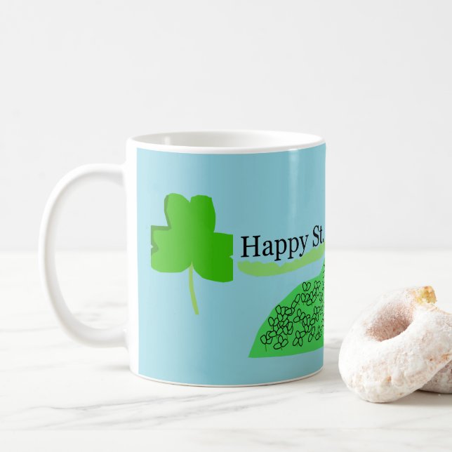 St. Patrick's Day Firande Kaffemugg (Med munk)