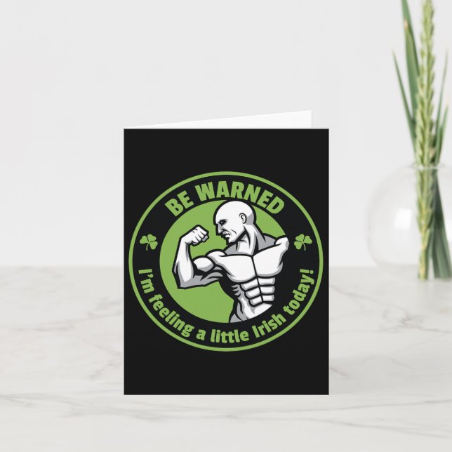 St patricks day Fitness Gym Workout Shamrock Manar Kort (Framsida)
