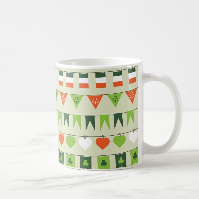 st patricks day flagga kaffemugg (Höger)