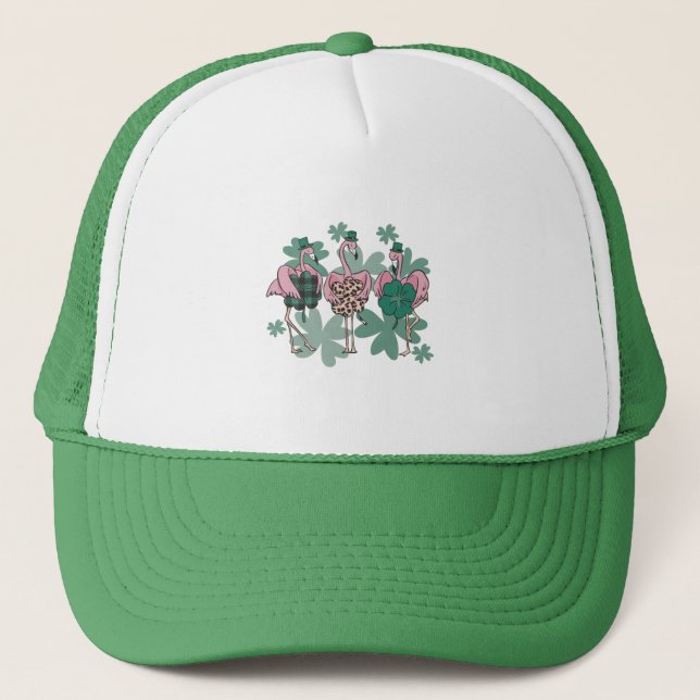 St patricks day Flamingo Keps (Framsida)