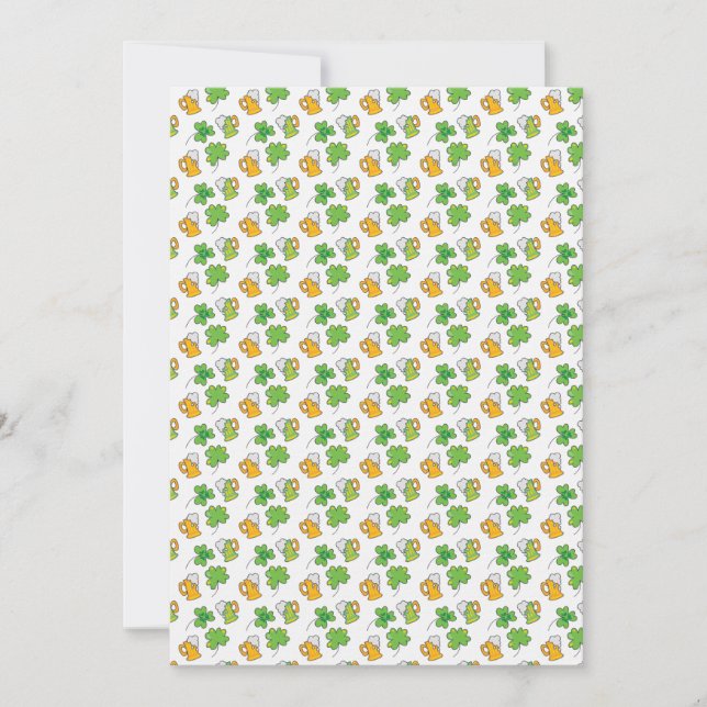 St. Patrick's Day Flat Greeting Card Inbjudningar (Framsida)