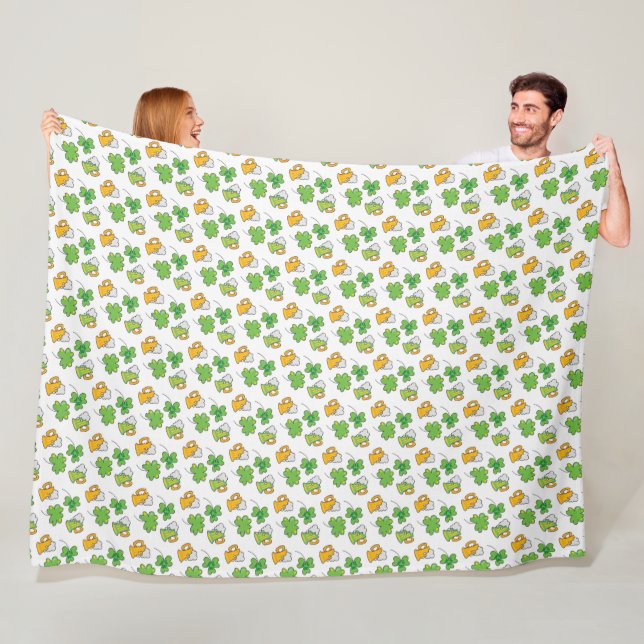 St. Patrick's Day Fleece Blanket (På plats)