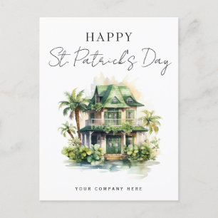 St. Patrick's Day Florida House Realty Marknadsför Helg Vykort