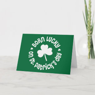 St patricks day födelsedag kort