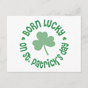 St patricks day födelsedag vykort