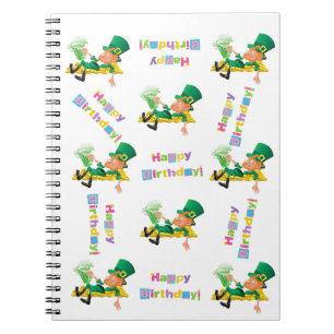St. Patrick's Day Födelsedagsanteckningsbok Anteckningsbok