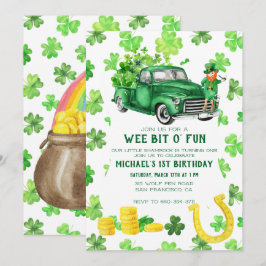 St. Patrick's Day Födelsedagsfest Inbjudningar