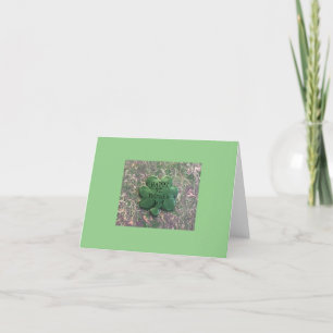 St. Patrick's Day Folded Blank Card Tack Kort