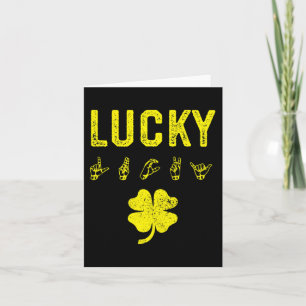 St patricks day för att öka medvetenheten om LUCKY Kort