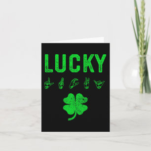 St patricks day för att öka medvetenheten om LUCKY Kort