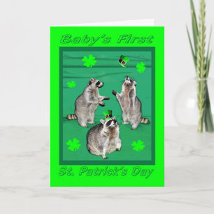 st patricks day för babys första kort
