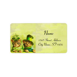 ST PATRICK'S DAY FÖR FUNNY TRADITIONELL ADRESSETIKETT