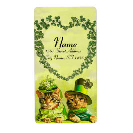 ST PATRICK'S DAY FÖR FUNNY TRADITIONELL CATS,Shamr Fraktsedel