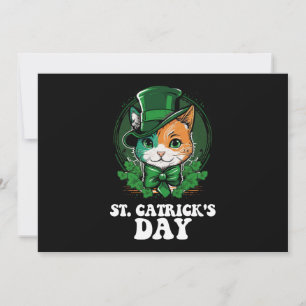 St patrick's day för kattlippor i St Catricks Day Inbjudningar