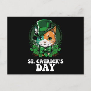 St patrick's day för kattlippor i St Catricks Day Vykort