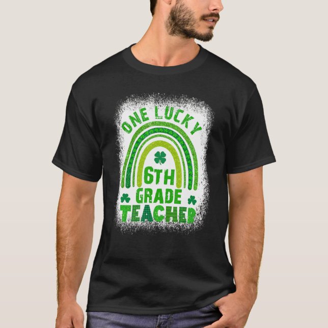 St patricks day för kvinnliga Shamrock One Lucky T Shirt (Framsida)