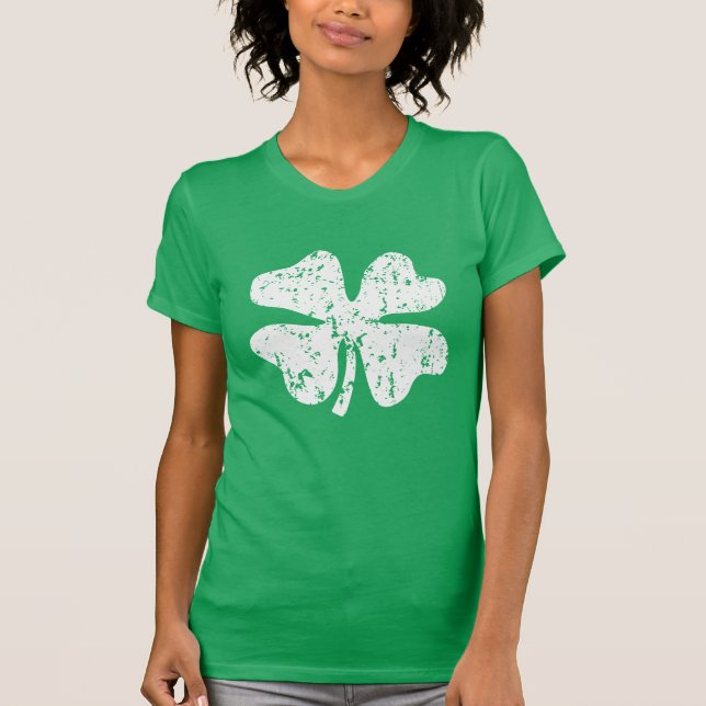 St patrick's day för kvinnor | grönt av schamprock t-shirt (Framsida)
