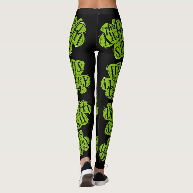 st patricks day för kvinnor leggings (Baksida)