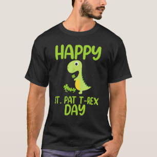 St patrick's day för Lycklig St Pat Trex Day T Shirt