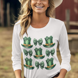 St patrick's day för matta och hattar t shirt