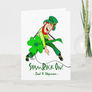 St. Patrick's Day for Pappa and Stepmamma, Leprech Kort