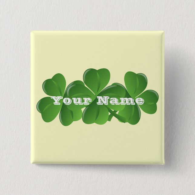 St patrick's day för personlig knapp (Framsida)