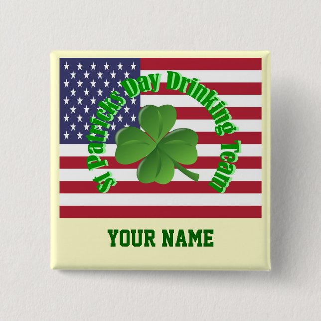St patrick's day för personlig knapp (Framsida)