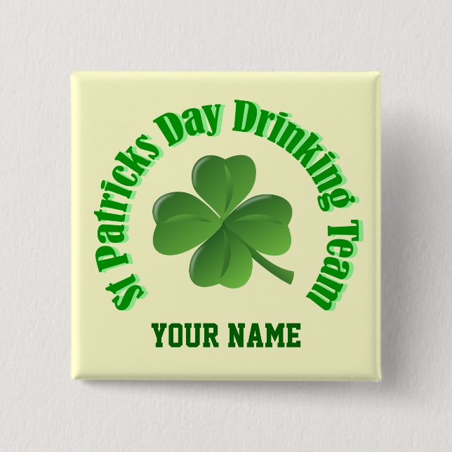 St patrick's day för personlig knapp (Framsida)