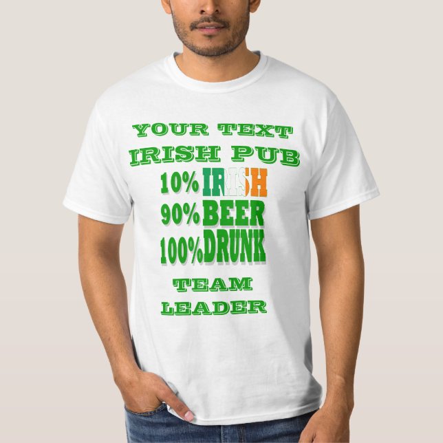 St patrick's day för personlig t shirt (Framsida)