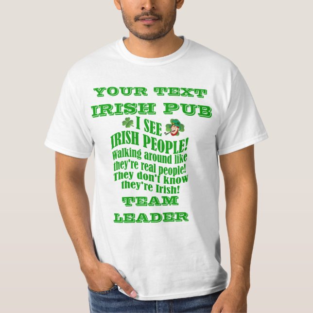 St patrick's day för personlig tee (Framsida)