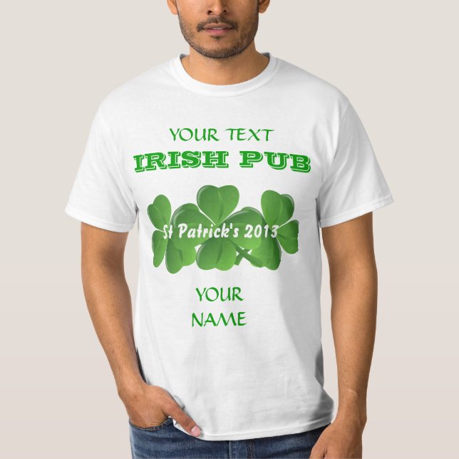 St patrick's day för personlig tee shirt (Framsida)