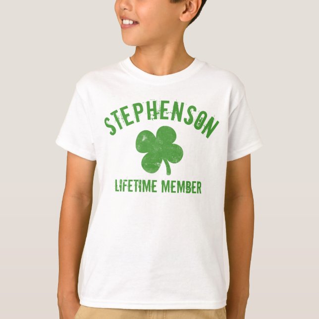 St patrick's day för personligvintageShamrock Tröja (Framsida)