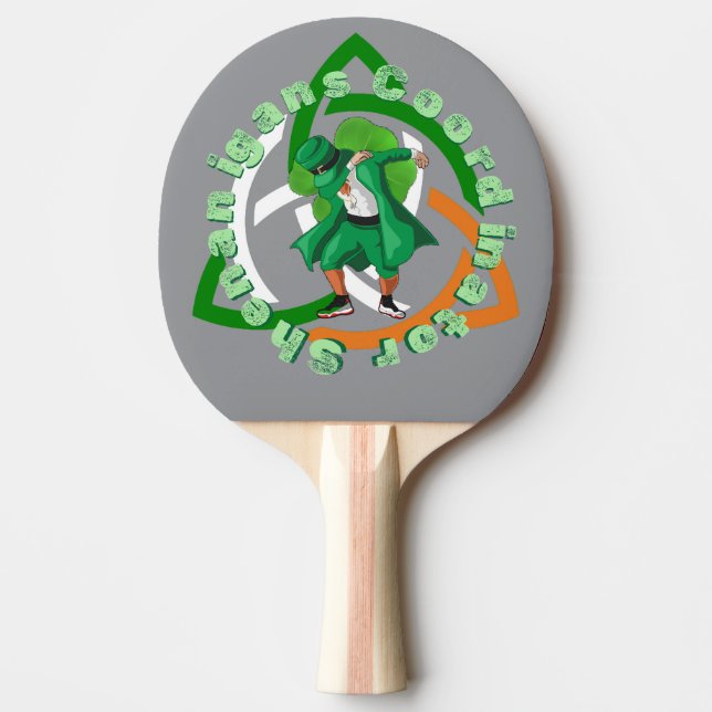 St patricks day för samordnare för Shenanigans Pingisracket (Framsidan)