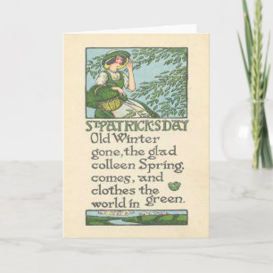 St patrick's day för Shamrock för vintageColleen Kort