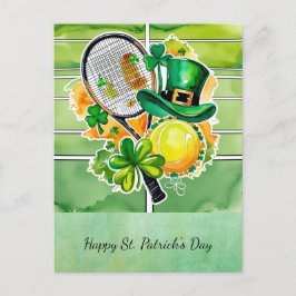 St. Patrick's Day for Tennis Player Helg Vykort