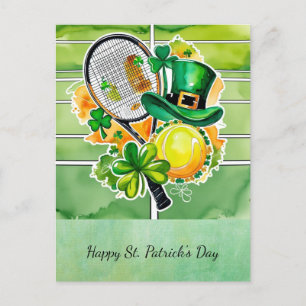 St. Patrick's Day for Tennis Player Helg Vykort