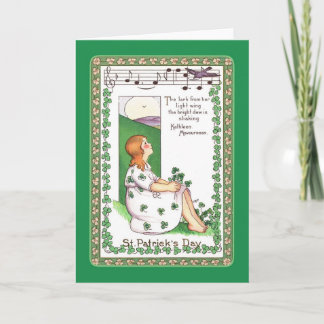 St patrick's day för vintage kort