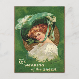 St patrick's day för vintage vykort