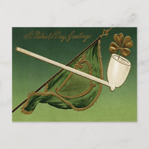 St patrick's day för vintage vykort