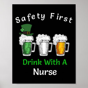 St patricks day - första droppen med en sjuksköter poster