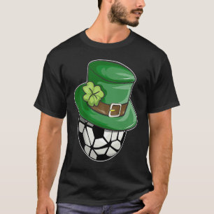 St Patrick's Day Fotboll Fotboll Leprechaun Barn M T Shirt