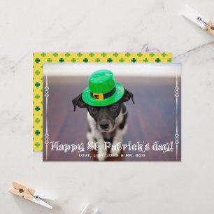St patrick's day-fotokort kort