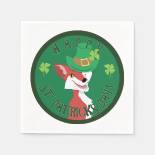 St. Patrick's Day Fox Pappersservett