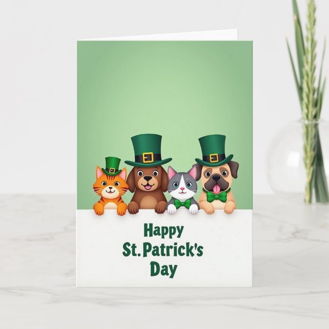 St Patricks Day Friends Card Kort (Framsida)