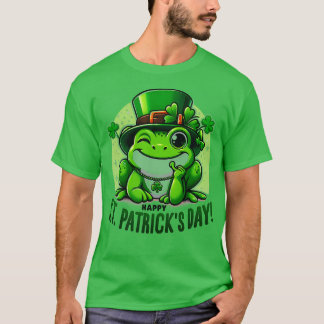 St patricks day Frog Ansikte Saint Pattys Paddys M T Shirt