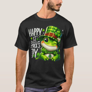 St patricks day Frog Ansikte Saint Pattys Paddys M T Shirt