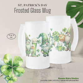 St. Patrick's Day Frosted Glass Mugg