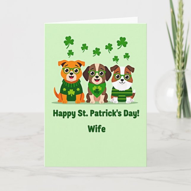 St Patricks Day fru kort (Framsida)