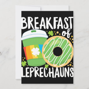 st patricks day frukost av leprechauns kaffe inbjudningar