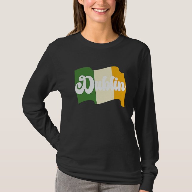 St Patrick's Day Fun Beer Drink Party Dublin Irlan T Shirt (Framsida)